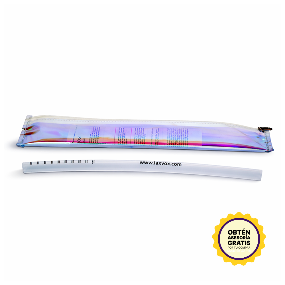 estuche blanco laxvox