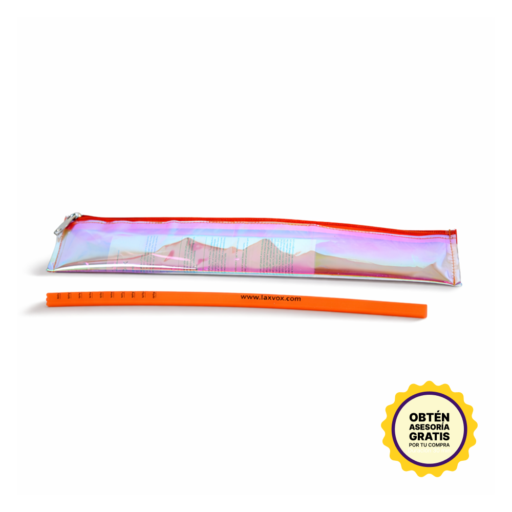 estuche laxvox naranjo